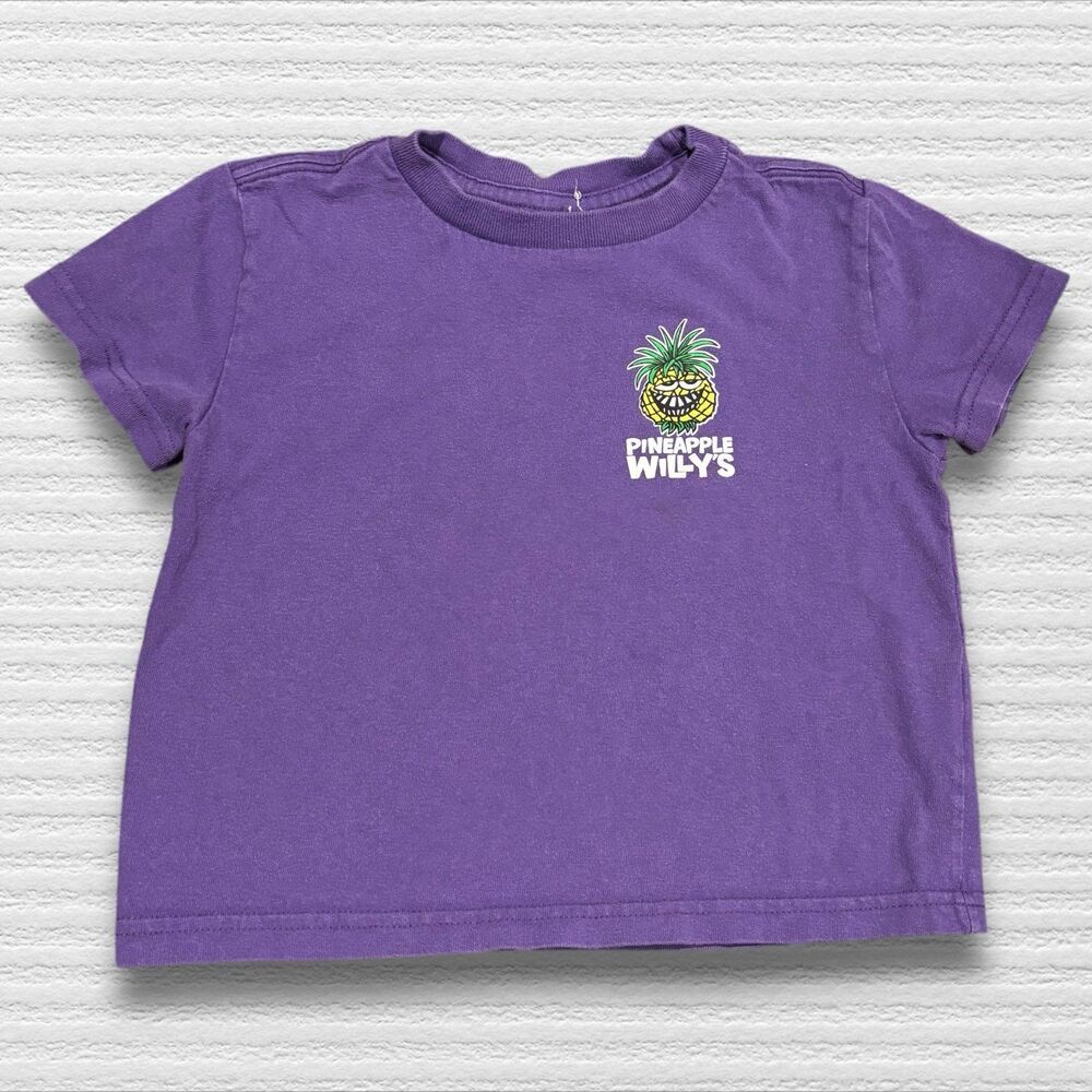 Pineapple Willy’s Tee Shirt Toddler 4 Purple